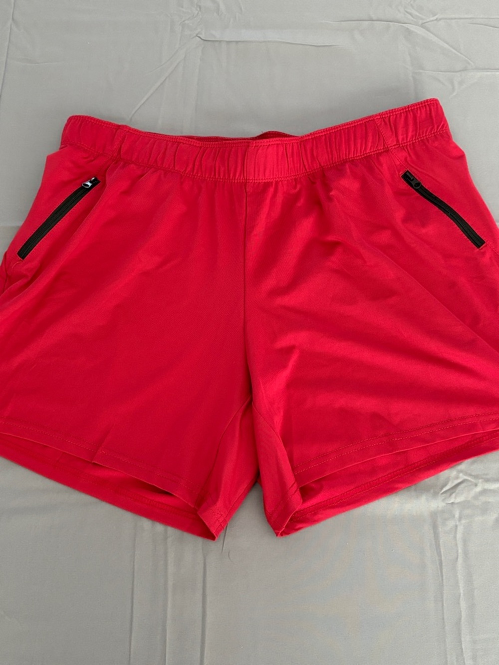 NWT Liberty Pro Red Athletic Shorts with Zip Pockets Sz L - Picture 2 of 6
